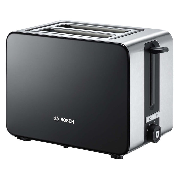 Bosch TAT7203 Toaster 2 Scheibe(n) 1050 W Schwarz / Edelstahl