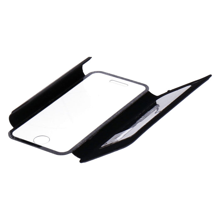 Fenice View Tasche für Apple iPhone 5/5S schwarz Schutzhülle Handytasche