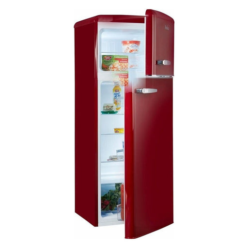 Produktbild Kühlschrank - Amica Kühl-/Gefrierkombination Retrodesign  Weinrot