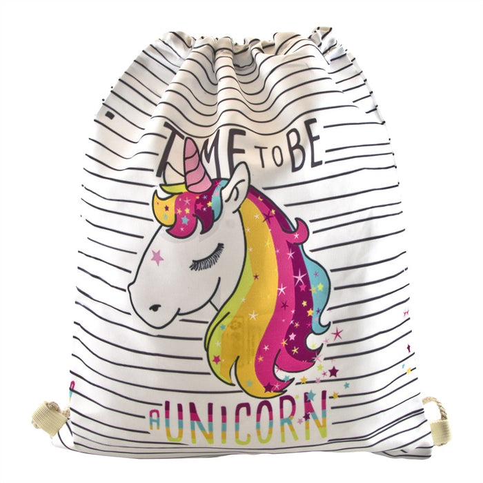 Stylischer GymBag in verschiedenen Farben  unicorn strip