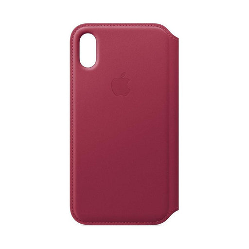 Produktbild Smartphone-Hülle - Apple iPhone X Leder Folio Case beere