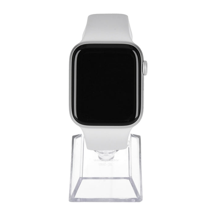 Apple Watch Series 4 44mm GPS + 4G Silber  Aluminiumgehäuse mit Sportarmband Weiß