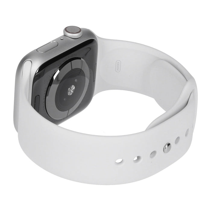 Apple Watch Series 4 44mm GPS + 4G Silber  Aluminiumgehäuse mit Sportarmband Weiß