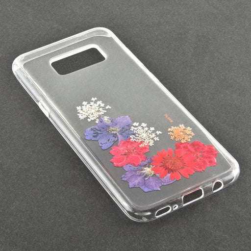 Produktbild Smartphone-Hülle - FLAVR Real Flower TPU Schutzhülle für Samsung Galaxy S8 Plus Amelia transparent