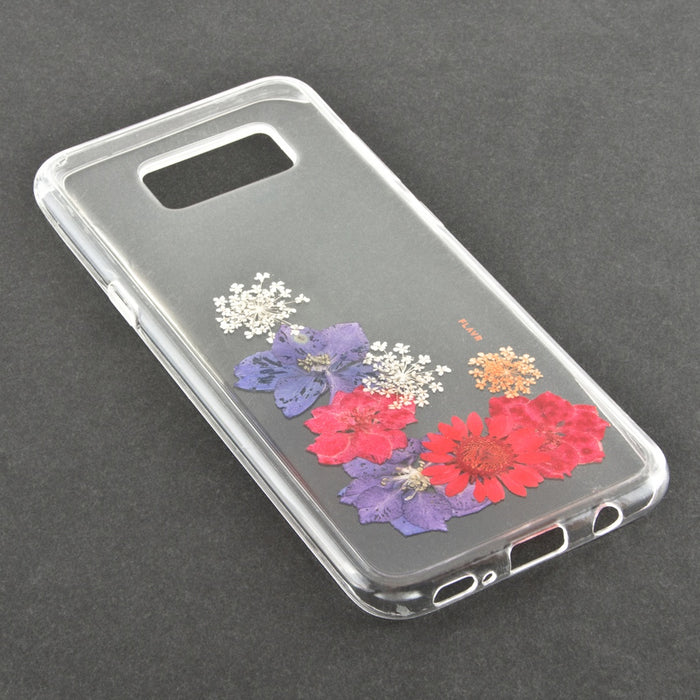 FLAVR Real Flower TPU Schutzhülle für Samsung Galaxy S8 Plus Amelia transparent