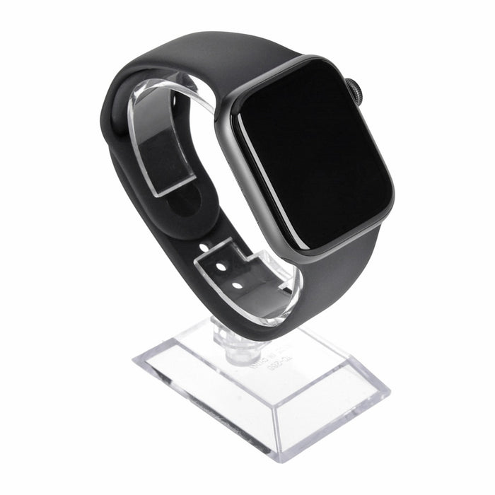Apple Watch Series 4 44mm GPS + 4G Spacegrau Aluminiumgehäuse mit Sportarmband Schwarz