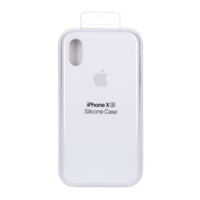 Apple Silikon Case Hülle für iPhone X / XS weiß