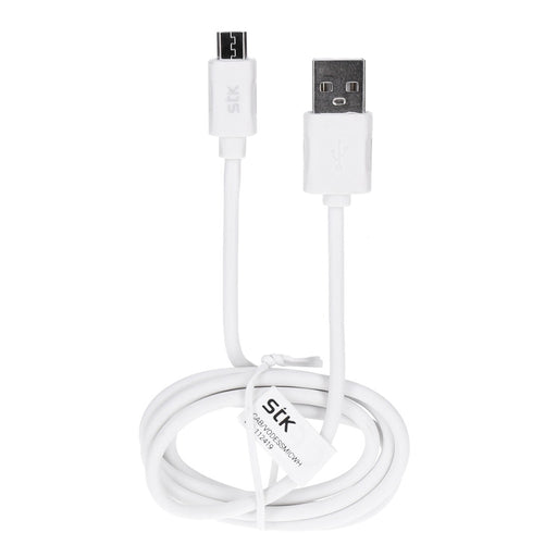 Produktbild USB-Kabel - STK Lade und Sync-Kabel micro USB-Anschluss 1 Meter weiß