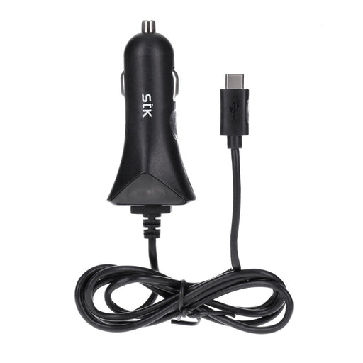 Produktbild KFZ-Ladegerät - STK KFZ-Ladegerät USB-C Anschluß 5V 2,4A 1m schwarz