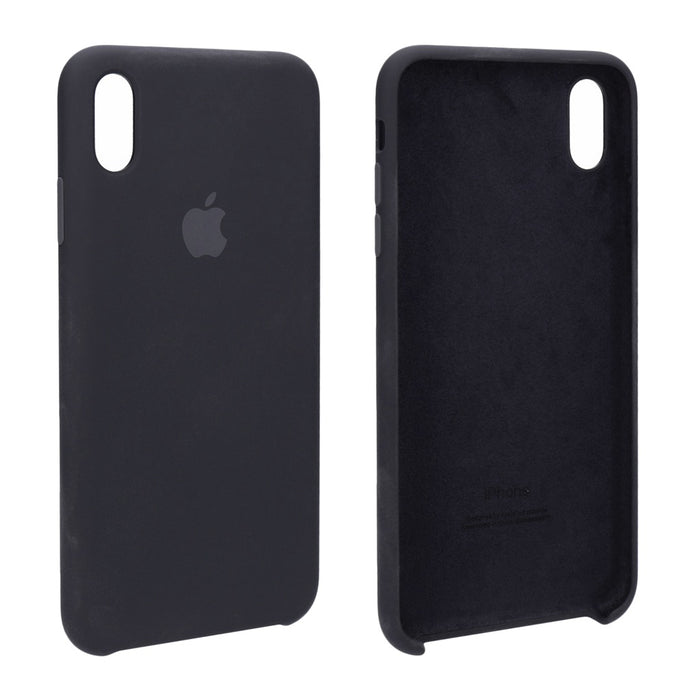 Apple  iPhone XS Max Silikon Case Hülle schwarz