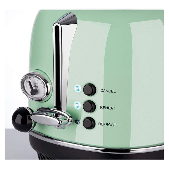 Korona 21665 Toaster, 2 Scheiben, Mint, Röstgrad- Anzeige, auftauen, rösten, aufwärmen