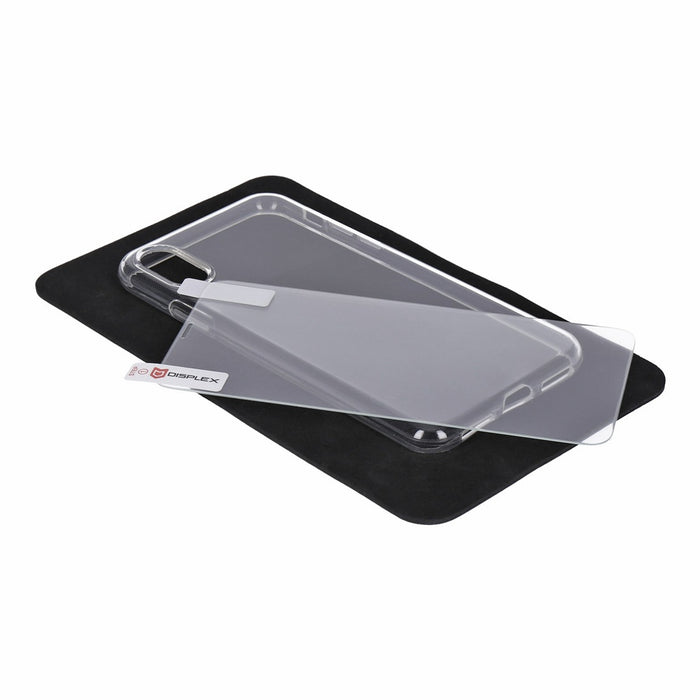 Displex Real Glass 0,33mm + Hülle für iPhone X transparent
