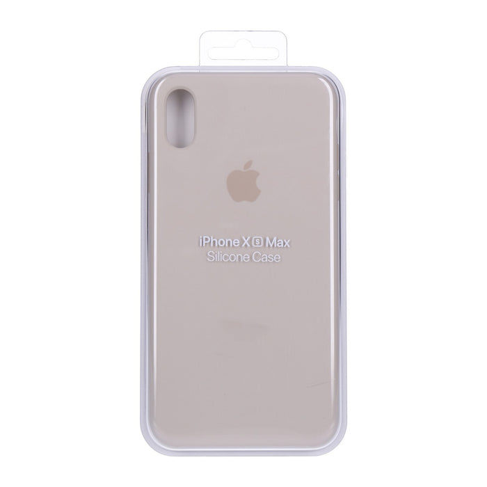 Apple iPhone XS Max Silikon Hülle Case stein