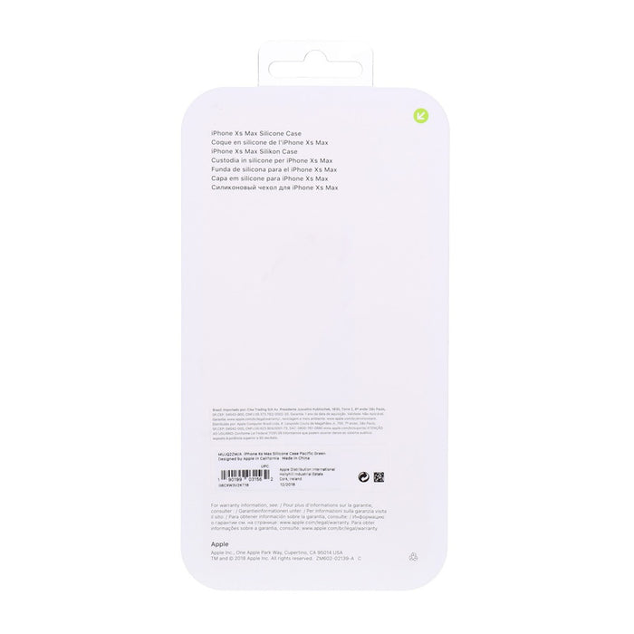 Apple iPhone XS Max Silikon Hülle Case pazifikgrün