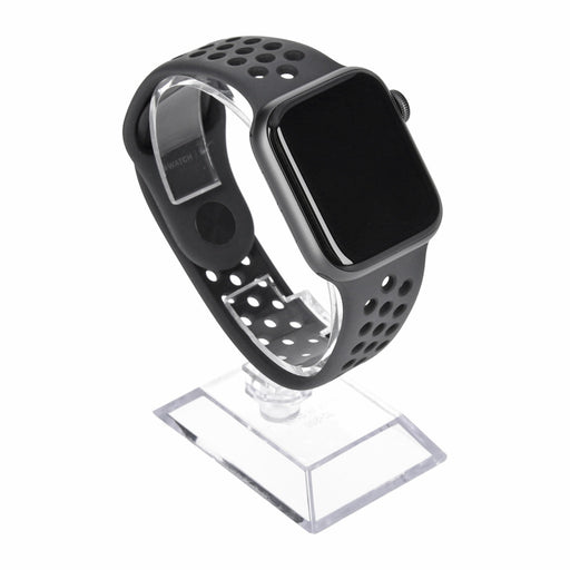 Produktbild Ohne Kategorie - Apple Watch Series 5 Nike+ 44mm GPS + 4G Spacegrau Aluminiumgehäuse Sportarmband schwarz