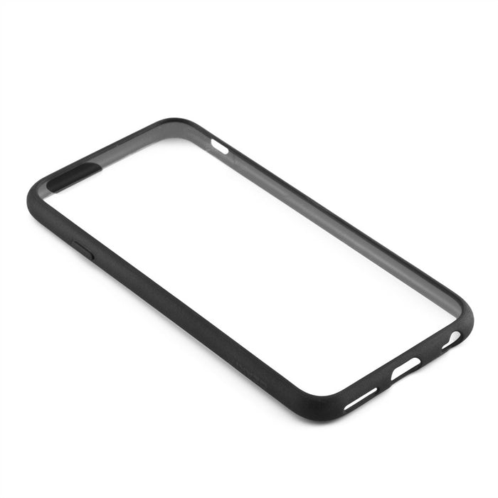 Ozaki 0.3 stoßabsorbierender Bumper mit transparenter Rückseite für iPhone 6 / 6S schwarz