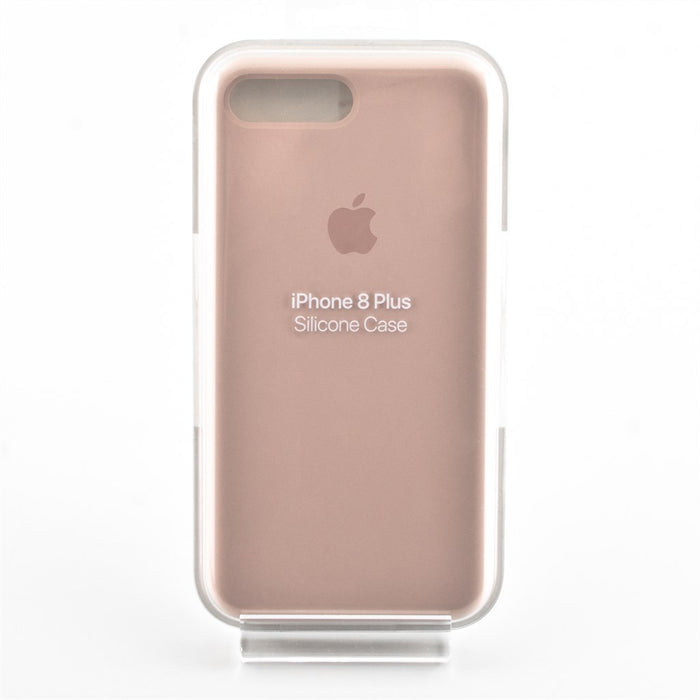 Apple iPhone 8 Plus Silikon Hülle Case sandrosa
