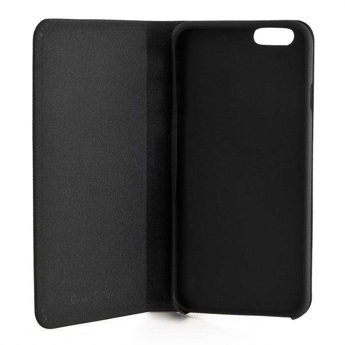 Ozaki 0.3 Folio Schutzhülle Klapp-Tasche für Apple iPhone 6 / 6S in schwarz