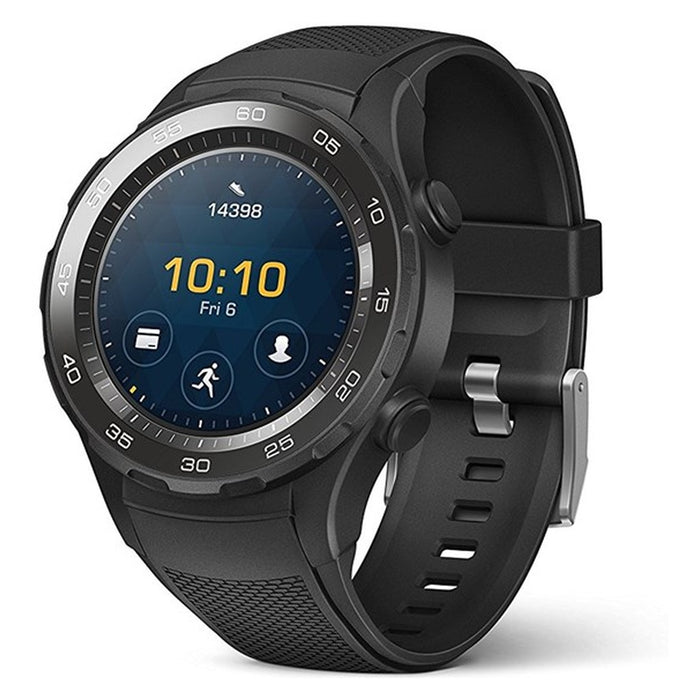 Huawei Watch 2 carbon black mit  Sportarmband