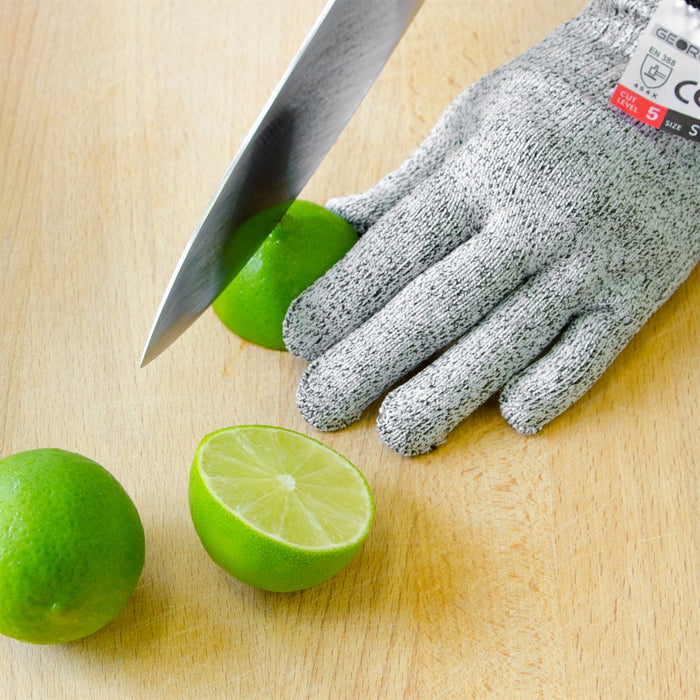 TP Schnittschutzhandschuh zum Schneiden für Küche und Garten, Mesh Arbeitsschutz Handschuh EN388 L5 L