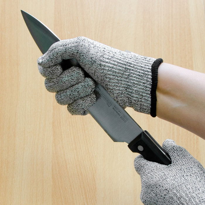 TP Schnittschutzhandschuh zum Schneiden für Küche und Garten, Mesh Arbeitsschutz Handschuh EN388 L5 M