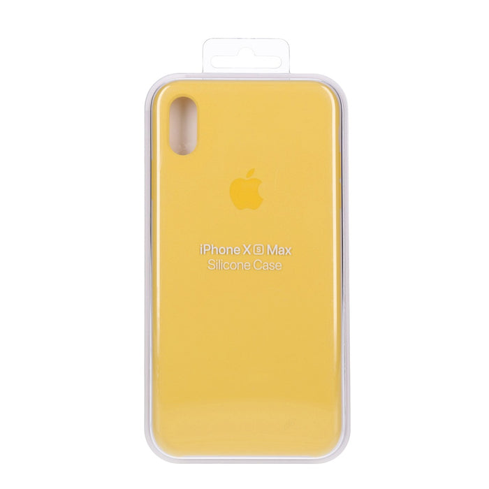 Apple iPhone XS Max Silikon Hülle Case gelb