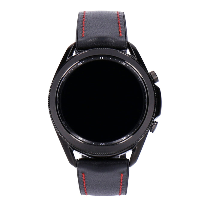 Samsung Galaxy Watch3 R840 45mm Schwarz Edelstahlgehäuse mit Lederarmband Schwarz