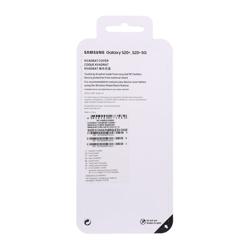 Produktbild Smartphone-Hülle - Samsung Galaxy S20+ Cover kvadrat grau