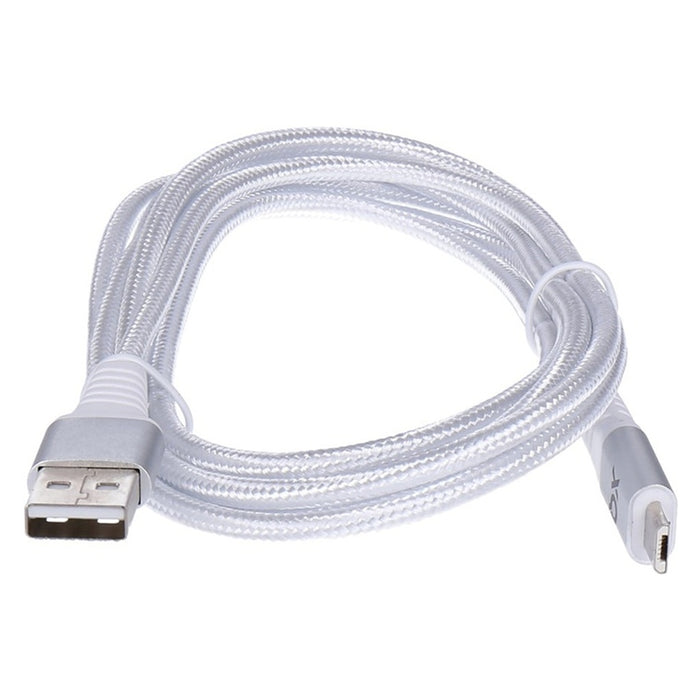Xqisit Micro-USB/ USB-A Datenkabel ummantelt 2m weiß