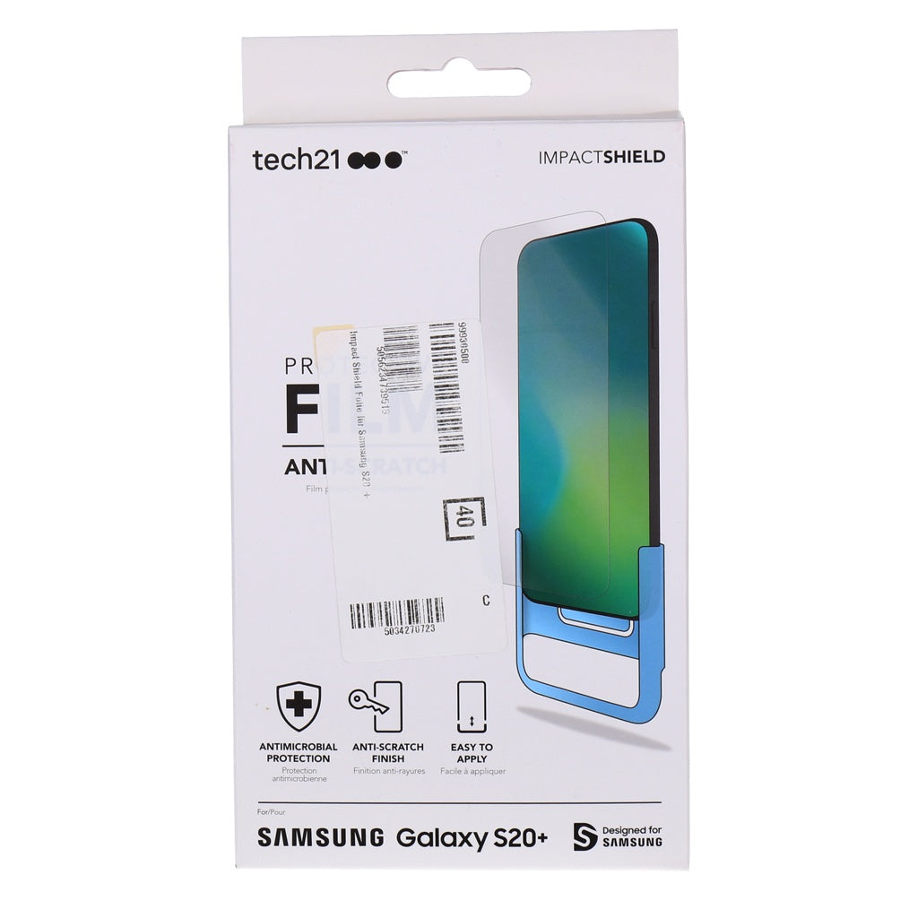 Produktbild Displayschutzfolie - Tech21 Displayschutzfolie für Samsung Galaxy S20+ Displayschutz