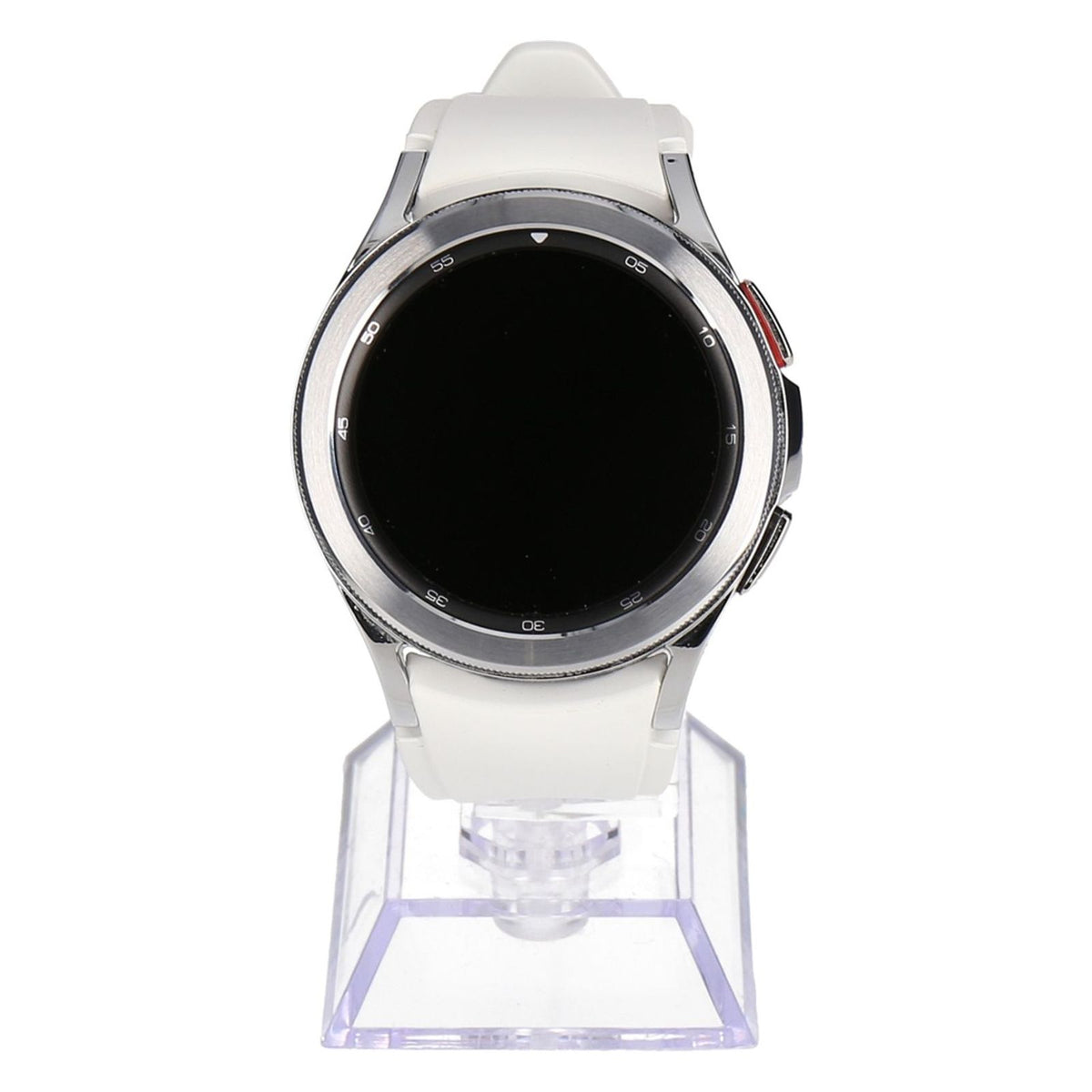 Produktbild Smartwatch - Samsung Galaxy Watch4 Classic 42mm Silber mit Silikonarmband Weiß