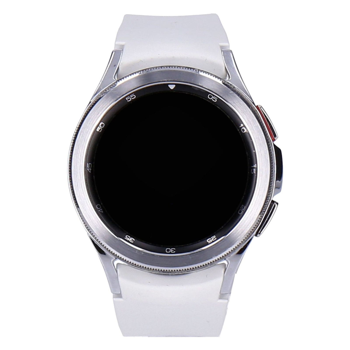 Produktbild Smartwatch - Samsung Galaxy Watch4 Classic 42mm Silber mit Silikonarmband Weiß
