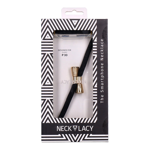Produktbild Handykette - Necklacy Handykette Huawei P30 schwarz/gold Case transparent