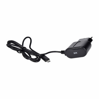 STK micro USB-Schnellladegerät 5V 2,4A in schwarz