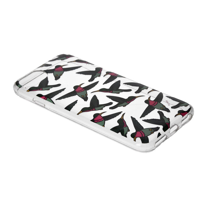 FLAVR TPU Schutzhülle Back Case für Apple iPhone 6/6S/7 Hummingbirds transparent
