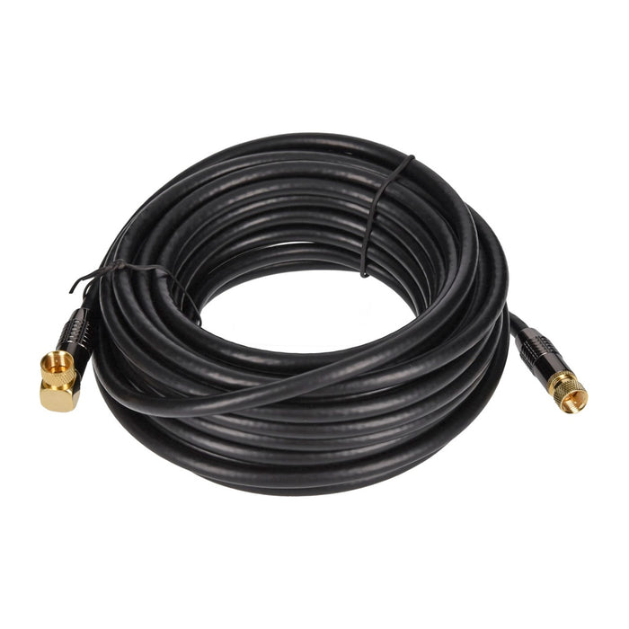 TP SAT-Kabel in schwarz, 90° gewinkelt  10m