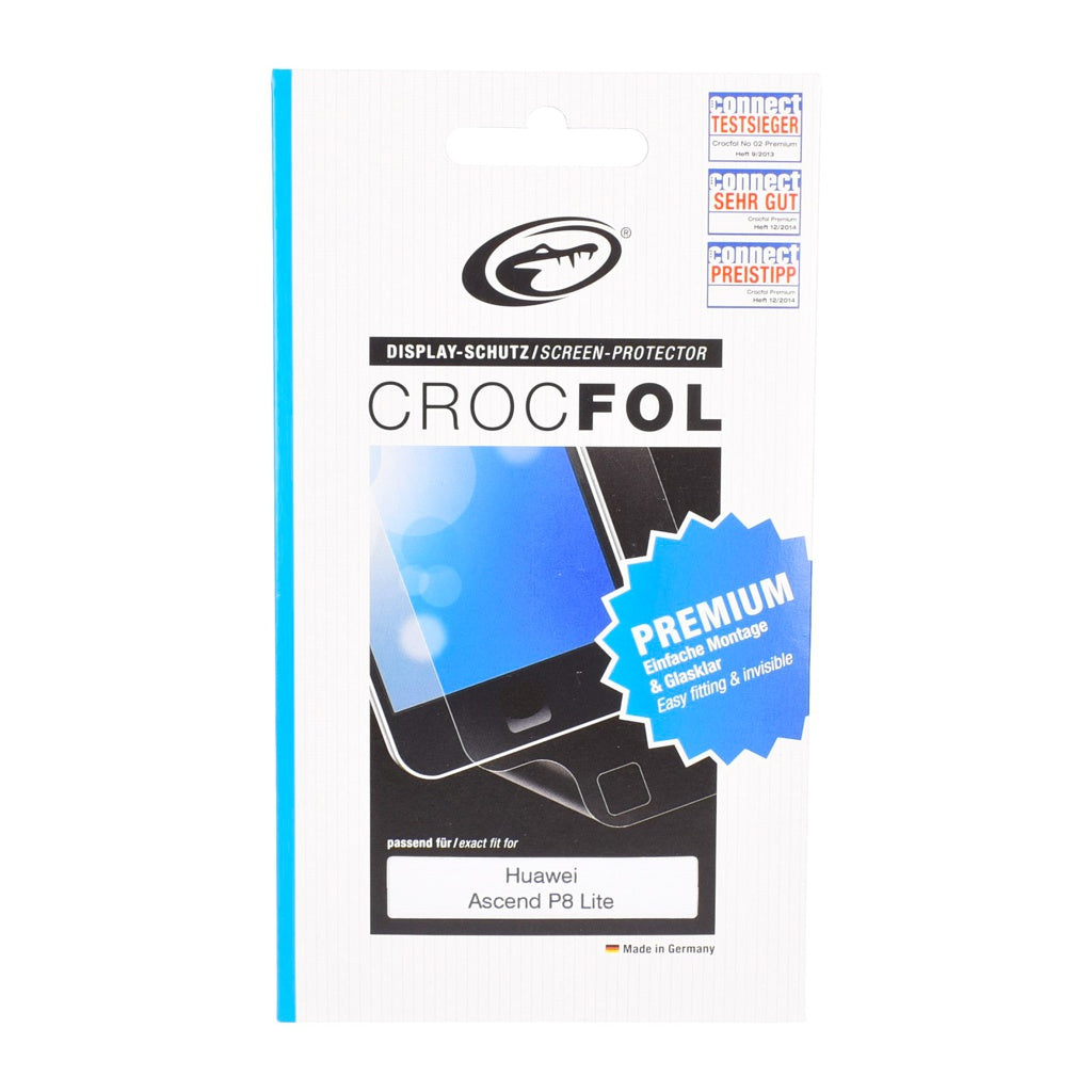 Produktbild Smartphone-Hülle - CROCFOL Premium Display Schutz Huawei Ascend P8 Lite