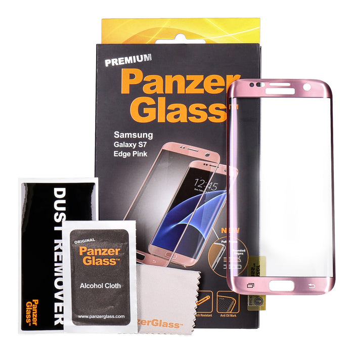 PanzerGlass Schutzglas für Galaxy S7 Edge Pink
