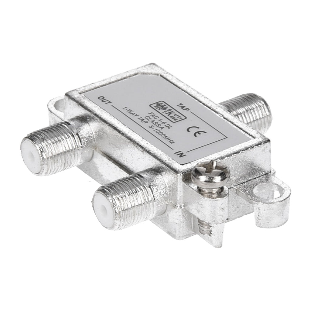 Produktbild SAT-Verteiler - FAC 1-6DL 1-Way Tap 1-fach Signal Antennen- Verteiler für Sat-Anlagen Class A 5-1000 MHz