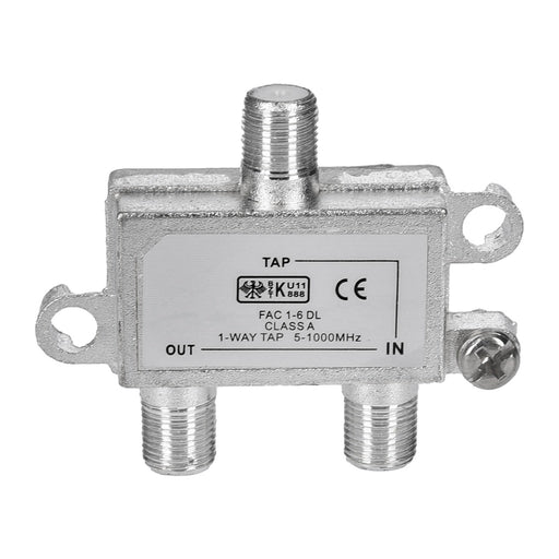 Produktbild SAT-Verteiler - FAC 1-6DL 1-Way Tap 1-fach Signal Antennen- Verteiler für Sat-Anlagen Class A 5-1000 MHz