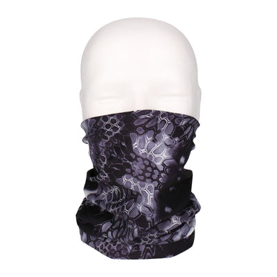Multifunktionstuch, Bandana Schlauchschal, als UV-Schutz, Outdoor Halstuch oder Stirnband, unisex black pattern