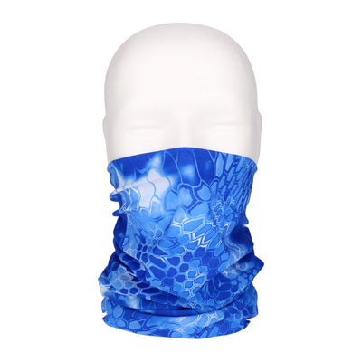 Multifunktionstuch, Bandana Schlauchschal, als UV-Schutz, Outdoor Halstuch oder Stirnband, unisex blue pattern