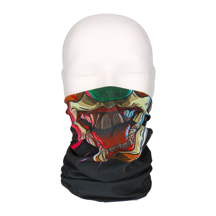 TP Multifunktionstuch, Bandana Schlauchschal, als UV-Schutz, Outdoor Halstuch oder Stirnband, unisex clown green nose