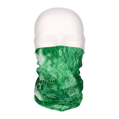 Multifunktionstuch, Bandana Schlauchschal, als UV-Schutz, Outdoor Halstuch oder Stirnband, unisex green pattern