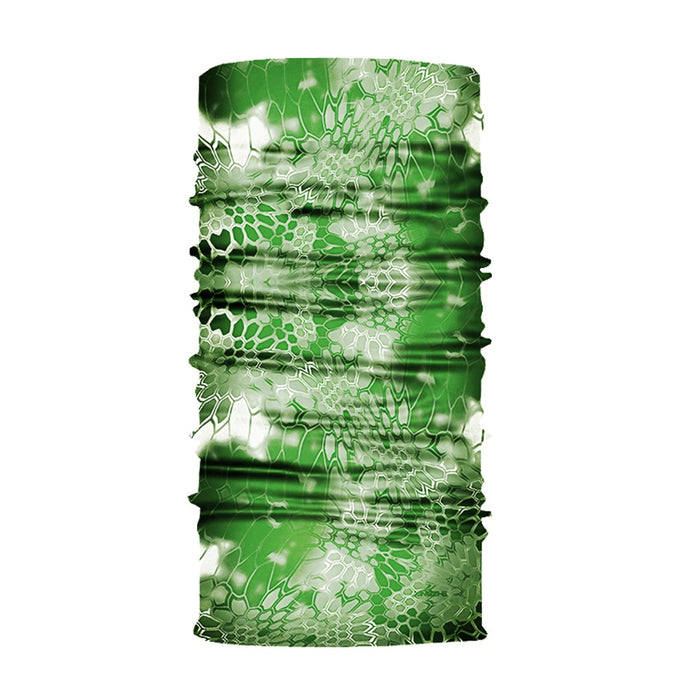 TP Multifunktionstuch, Bandana Schlauchschal, als UV-Schutz, Outdoor Halstuch oder Stirnband, unisex green pattern