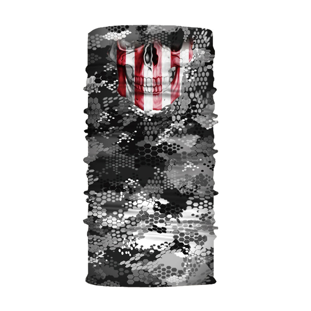 Produktbild Multifunktionstuch - TP Multifunktionstuch, Bandana Schlauchschal, als UV-Schutz, Outdoor Halstuch oder Stirnband, unisex USA skull