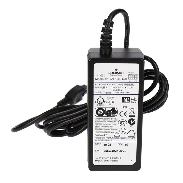 Emerson AD2412N3L Netzteil AC Power Adapter 12V in schwarz Bulkware