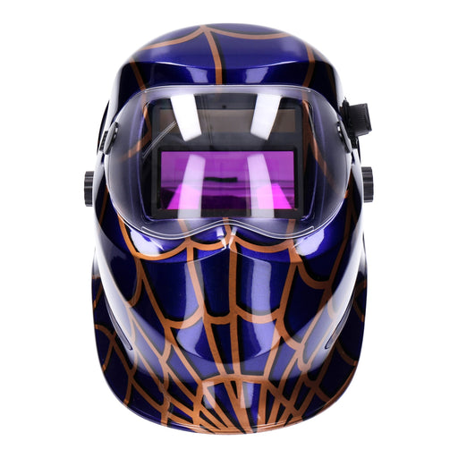 Produktbild Schweißhelm - TP Automatik Solar Schweißhelm mit UV-Schutz, auto Verdunkelung, Feuerhemmend, schnelle Schaltzeiten- Blue & Gold