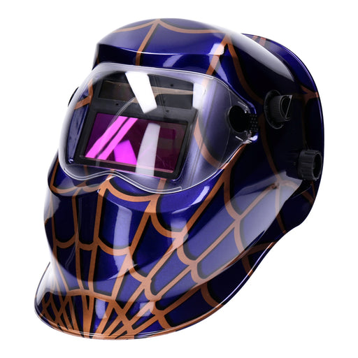 Produktbild Schweißhelm - TP Automatik Solar Schweißhelm mit UV-Schutz, auto Verdunkelung, Feuerhemmend, schnelle Schaltzeiten- Blue & Gold