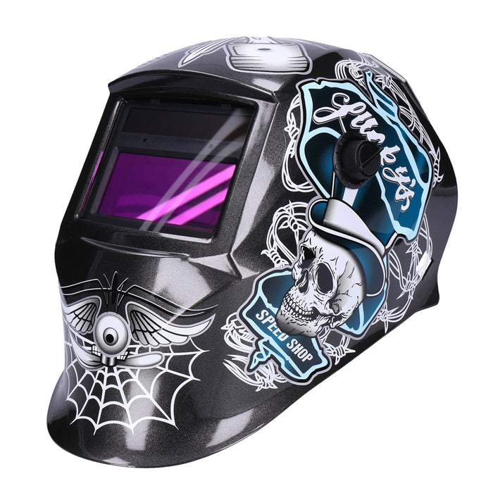 TP Automatik Solar Schweißhelm mit UV-Schutz, auto Verdunkelung, Feuerhemmend, schnelle Schaltzeiten- Speed Shop (1611-A)